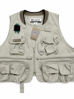 Columbia PFG Henry’s Fork III Fishing Vest XXL Beige Utility Outdoor Vest NWT